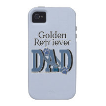PAPÁ del golden retriever Vibe iPhone 4 Carcasa