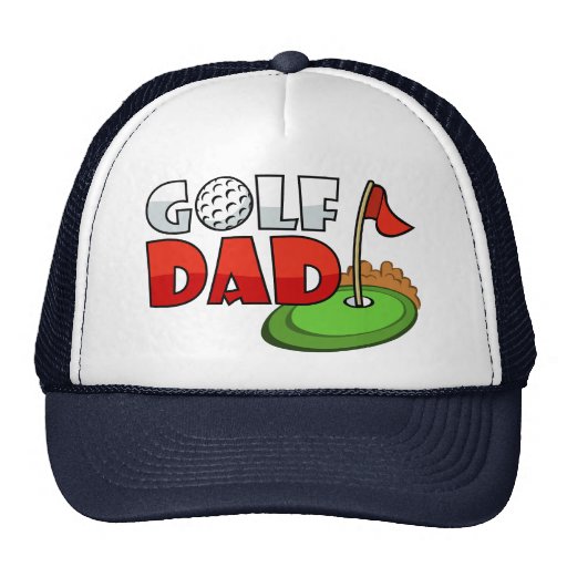 Papá del golf gorros bordados