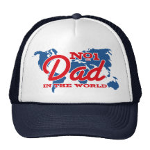 Papá del número 1 del mapa gorro