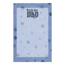 PAPÁ del perro del rescate Papeleria Personalizada