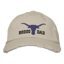 Papá del rodeo gorra bordada