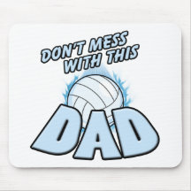 Papá del voleibol tapetes de raton