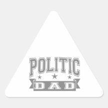 Papá diplomático calcomanías triangulos