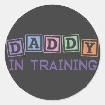 Papá en el entrenamiento pegatinas  