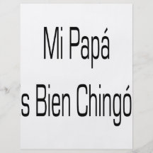 Papá Es Bien Chingon del MI Tarjetón