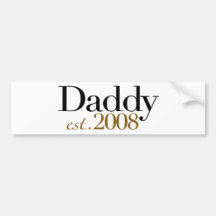 Papá Est 2008 Etiqueta De Parachoque