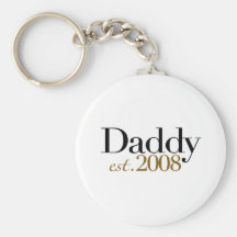 Papá Est 2008 Llavero Personalizado