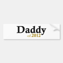 Papá est 2012 etiqueta de parachoque