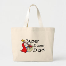 Papá estupendo de Duper (1) Bolsas De Mano