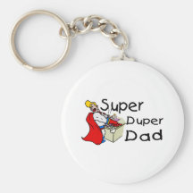 Papá estupendo de Duper (1) Llavero