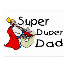Papá estupendo de Duper (1) Tarjeta Postal
