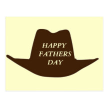 Papá feliz del vaquero del día de padres postales