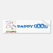 Papá fresco etiqueta de parachoque