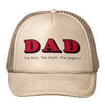 Papá, hombre, mito, casquillo de la leyenda gorro