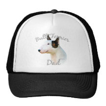 Papá miniatura 2 de bull terrier gorro