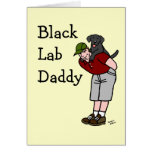 Papá negro de Labrador Tarjetas