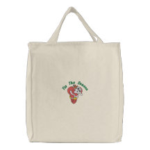 Papá Noel bordó el bolso Bolsas Bordadas