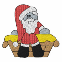 Papá Noel bordó la camisa