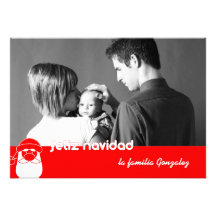 Papá Noel de la estafa de Targeta de Navidad Invitacion Personalizada