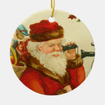 Papá Noel en el teléfono Ornamentos De Reyes