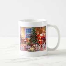 Papá Noel en la noche antes del navidad Taza
