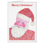 Papá Noel en tarjetas de las Felices Navidad del P