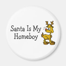Papá Noel es mi Homeboy Rudolph Imán De Frigorífico