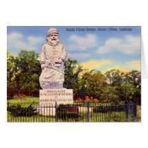 Papá Noel, estatua de Indiana Papá Noel Felicitación