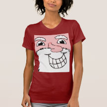 Papá Noel hace frente a la camisa