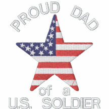 PAPÁ orgulloso de un soldado de los E.E.U.U. Polo