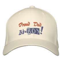 Papá orgulloso - muchacho gorra de béisbol