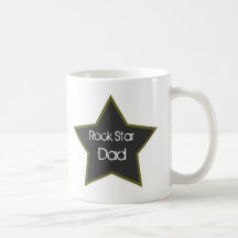 Papá "taza de la "estrella del rock" de café "