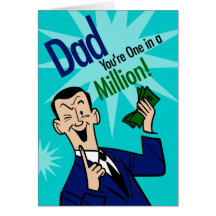 Papá uno en millón tarjeton