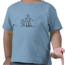 Papá y yo camiseta (dibujo y ningún título)