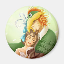 Papageno Papagena Imán De Frigorífico