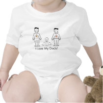 Papás adaptables de LGBT 2 y un bebé camisetas