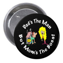 Papás el botón de Boss del hombre pero de la mamá Pins