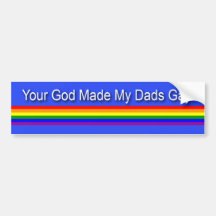 Papás gay pegatina de parachoque