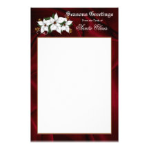 Papel con membrete inmóvil de Santa Papelería Personalizada