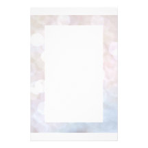 Papel de escribir blanco de Bokeh Papeleria De Diseño