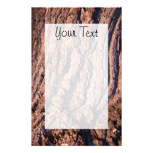 Papel de escribir natural de la corteza de árbol papelería personalizada