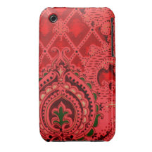 Papel del diseño del vintage Case-Mate iPhone 3 carcasas