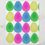 PAPEL DEL LIBRO DE RECUERDOS DE LOS HUEVOS DE PASC TARJETONES