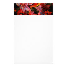 Papel del tiempo del otoño papelería personalizada