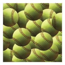 Papel pintado amarillo del softball fotografia