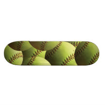 Papel pintado amarillo del softball monopatin