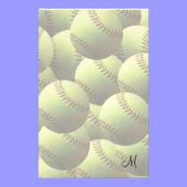 Papel pintado amarillo del softball papeleria