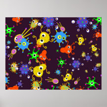 Papel pintado de las bacterias impresiones