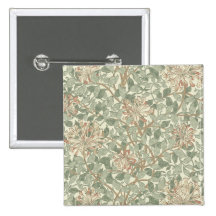 Papel pintado floral William Morris de la madresel