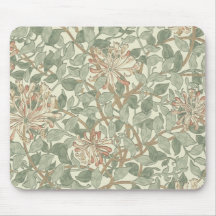 Papel pintado floral William Morris de la madresel Tapete De Raton